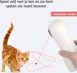 Merkloos Automatisch Kattenspeeltje Laser Intelligent Interactief Voor Katten – Laser Kat – 3 Verschillende Standen – Incl. Oplaadkabel – Geruisloze Motor -Katten Benodigdheden Winkel 1200x1138 7