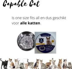 Capable Cat Vlooienband Kat | Vlooien | Luizen | Teken | Mijten | 8 Maanden Bescherming | Katten 15 Capable Cat Vlooienband Kat | Vlooien | Luizen | Teken | Mijten | 8 Maanden Bescherming | Katten -Katten Benodigdheden Winkel 1200x1142 4