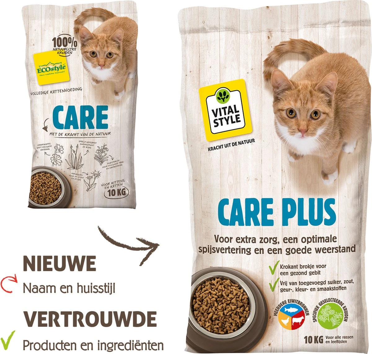 VITALstyle CARE Plus - Kattenbrokken - 10 Kg 5 VITALstyle CARE Plus - Kattenbrokken - 10 Kg - Afbeelding 3