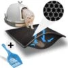 Tenify Kattenbakmat + Extra Kattenbak Schepje - 40 X 50 Cm - Waterdicht - Dubbele Laag - Honingraatstructuur - Uitloopmat - Mat -Katten Benodigdheden Winkel 1200x1149 9