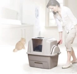 Catit Kattenbak - Incl. 4 Afvalzakken - Grijs/Wit - 67 X 48 X 46 Cm -Katten Benodigdheden Winkel 1200x1153 2