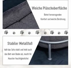 PawHut Hondenbank Met Rugleuning Huisdierenbank Met Metalen Poten Hondenbed Kattenbank D04-157 21 PawHut Hondenbank Met Rugleuning Huisdierenbank Met Metalen Poten Hondenbed Kattenbank D04-157 -Katten Benodigdheden Winkel 1200x1153 3