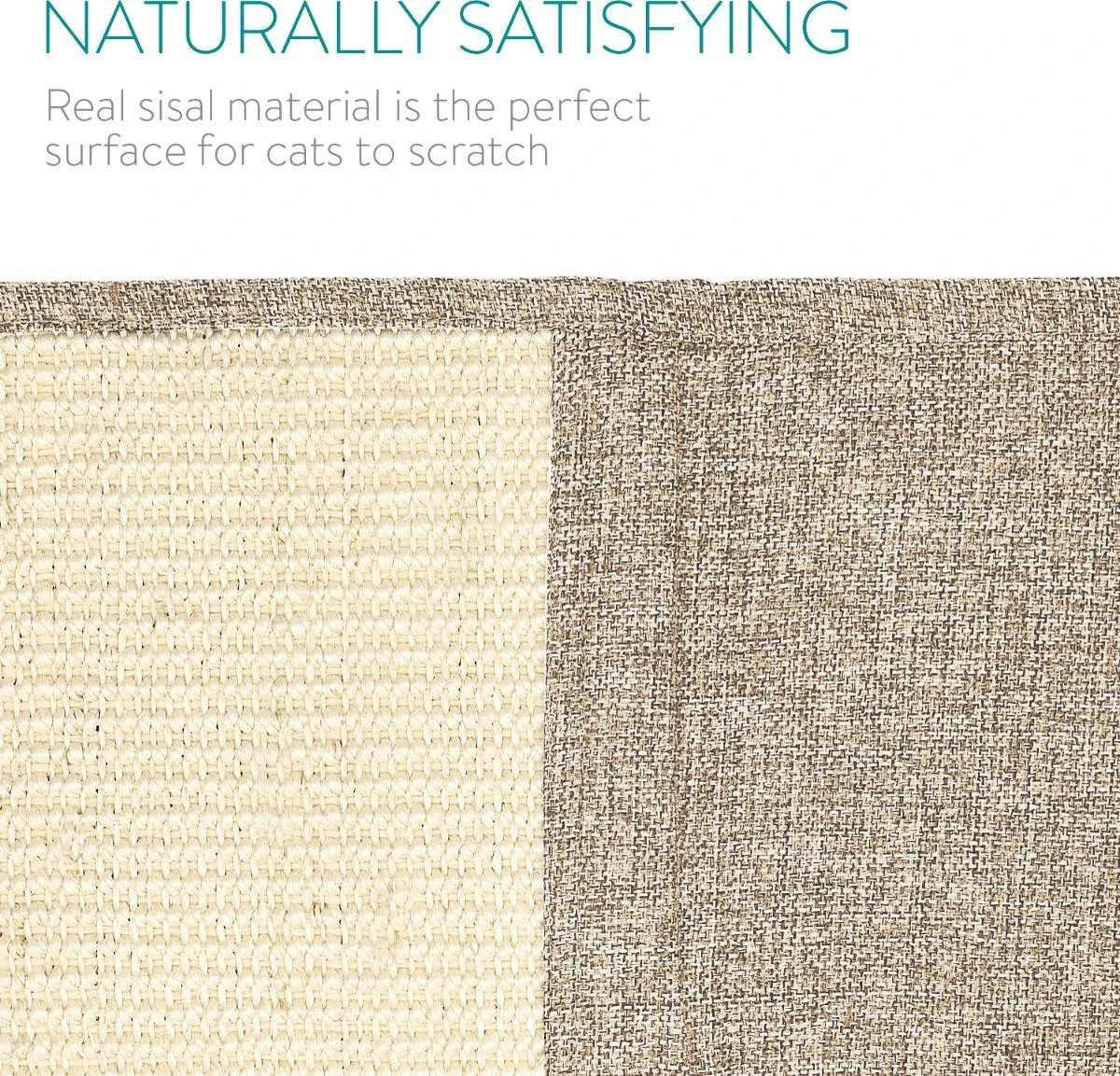 Navaris Krabmat Voor Katten - Krabmat Voor Aan Bank - Krabtapijt Voor Kat - Bankbescherming - Voorkomt Krabschade - 130 X 45 Cm - Sisal En Linnen 9 Navaris Krabmat Voor Katten - Krabmat Voor Aan Bank - Krabtapijt Voor Kat - Bankbescherming - Voorkomt Krabschade - 130 X 45 Cm - Sisal En Linnen - Afbeelding 7