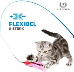 Merkloos 2 Kattenhengels Met 10 Speeltjes – Bewegende Kattenspeeltjes Met Veren En Belletjes – Interactieve Kattenspeelgoed Voor Kittens – Cat Toys -Katten Benodigdheden Winkel 1200x1155 3