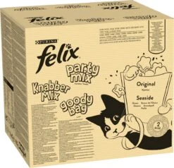 Felix Cat Snacks Party Mix - Kattensnacks Original En Seaside - 16 X 60g -Katten Benodigdheden Winkel 1200x1157 1