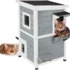 Relaxdays Kattenhuis Buiten - Groot Kattenhok Binnen - Hoog Kattenmeubel Grijs Hout - Tuin 1 Relaxdays Kattenhuis Buiten - Groot Kattenhok Binnen - Hoog Kattenmeubel Grijs Hout - Tuin -Katten Benodigdheden Winkel 1200x1158 4