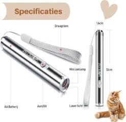Laserpen - Kattenspeeltjes - Zaklamp - Kat - Laser - Kattenspeelgoed - RVS Opbergblikje -Katten Benodigdheden Winkel 1200x1161 23