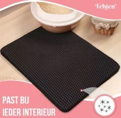 TEBJEN Kattenbakmat – Kattenbak Mat Grit Opvanger - Schoonloop Katten Mat – Dubbele Waterdichte Laag – Uitloopmat Kattenbak – Kattenbak Accessoires - Met Speelgoedmuisje En Schepje - 40x50cm 24 TEBJEN Kattenbakmat – Kattenbak Mat Grit Opvanger - Schoonloop Katten Mat – Dubbele Waterdichte Laag – Uitloopmat Kattenbak – Kattenbak Accessoires - Met Speelgoedmuisje En Schepje - 40x50cm -Katten Benodigdheden Winkel 1200x1167 25