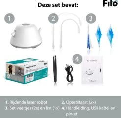 Filo Elektrisch Rijdend Kattenspeelgoed Met Laser - Rijdend Kattenspeeltje - Automatisch Interactief Speelgoed Katten - Kattencadeaus - Elektronisch Speelgoed Kittens - Kat - Kitten - Laserspeelgoed - Kado -Katten Benodigdheden Winkel 1200x1170 10