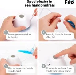 Filo Elektrisch Rijdend Kattenspeelgoed Met Laser - Rijdend Kattenspeeltje - Automatisch Interactief Speelgoed Katten - Kattencadeaus - Elektronisch Speelgoed Kittens - Kat - Kitten - Laserspeelgoed - Kado -Katten Benodigdheden Winkel 1200x1170 8