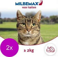 Elanco Milbemax Kat - Anti Wormenmiddel - 2 X 2 Tab 2-8kg -Katten Benodigdheden Winkel 1200x1171 4