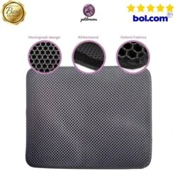 Professionele Kattenbakmat + Cadeau – Schoonloopmat Kattenbak – Katten Grit Opvanger – Dubbele Waterdichte Laag – Uitloopmat Kattenbak – Kattenverzorging – Kattenbak Accessoires - Gritmat – Kat Benodigdheden -Katten Benodigdheden Winkel 1200x1173 6