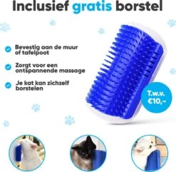 BFreshPets Kattenluik + Massageborstel - Met Tunnel - 4 Vergrendelingsstanden - Weersbestendig - Maat L - Zwart - 27 X 24 Cm -Katten Benodigdheden Winkel 1200x1173 9