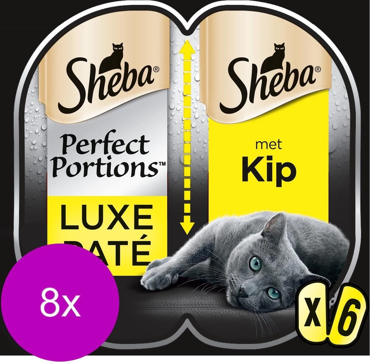 Sheba Perfect Portions Paté Katten Natvoer - Kip - 48 Stuks 3 Sheba Perfect Portions Paté Katten Natvoer - Kip - 48 Stuks