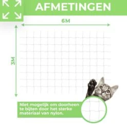 Kattennet Premium EXTRA STEVIG - 600 X 300 CM - Kattennet Voor Balkon - Zwart - Balkon Net - Makkelijk Te Monteren -Katten Benodigdheden Winkel 1200x1180 24