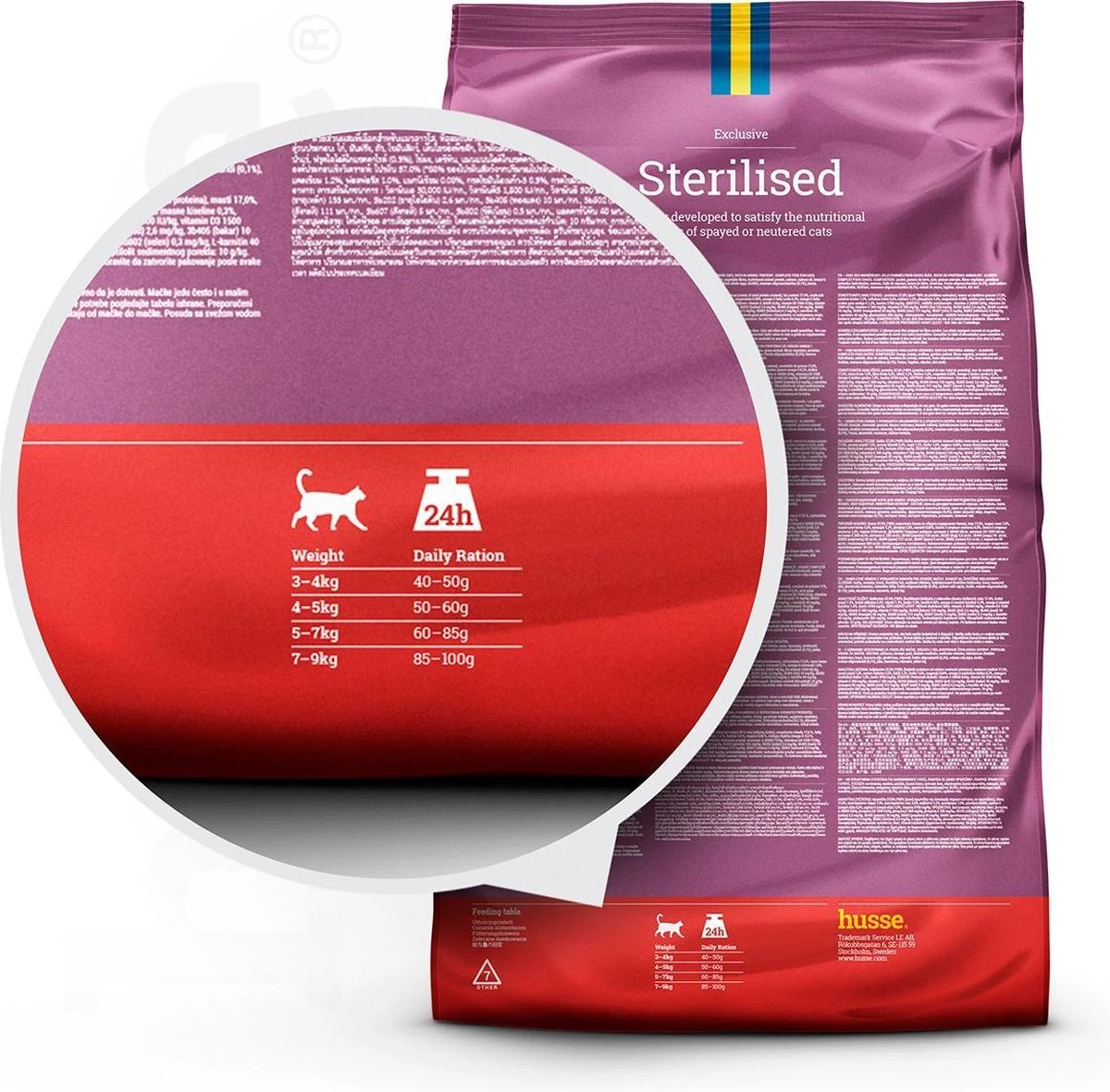 Husse Exclusive Katt Sterilised - Kattenvoer -7 Kg 4 Husse Exclusive Katt Sterilised - Kattenvoer -7 Kg - Afbeelding 2
