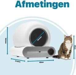BOME Automatische Kattenbak - Zelfreinigende Kattenbak - Met App En Touchscreen - 65L -Katten Benodigdheden Winkel 1200x1182 7