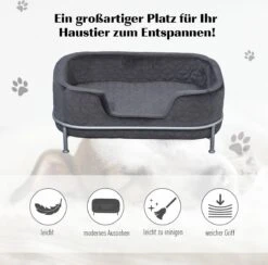 PawHut Hondenbank Met Rugleuning Huisdierenbank Met Metalen Poten Hondenbed Kattenbank D04-157 20 PawHut Hondenbank Met Rugleuning Huisdierenbank Met Metalen Poten Hondenbed Kattenbank D04-157 -Katten Benodigdheden Winkel 1200x1185 8