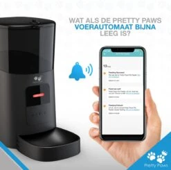 Pretty Paws PP005 Wifi Voerautomaat Zwart - Automatische Voerbak - Slimme Voerautomaat Met App - Instelbaar Voedingsschema - WIFI -Katten Benodigdheden Winkel 1200x1190 11