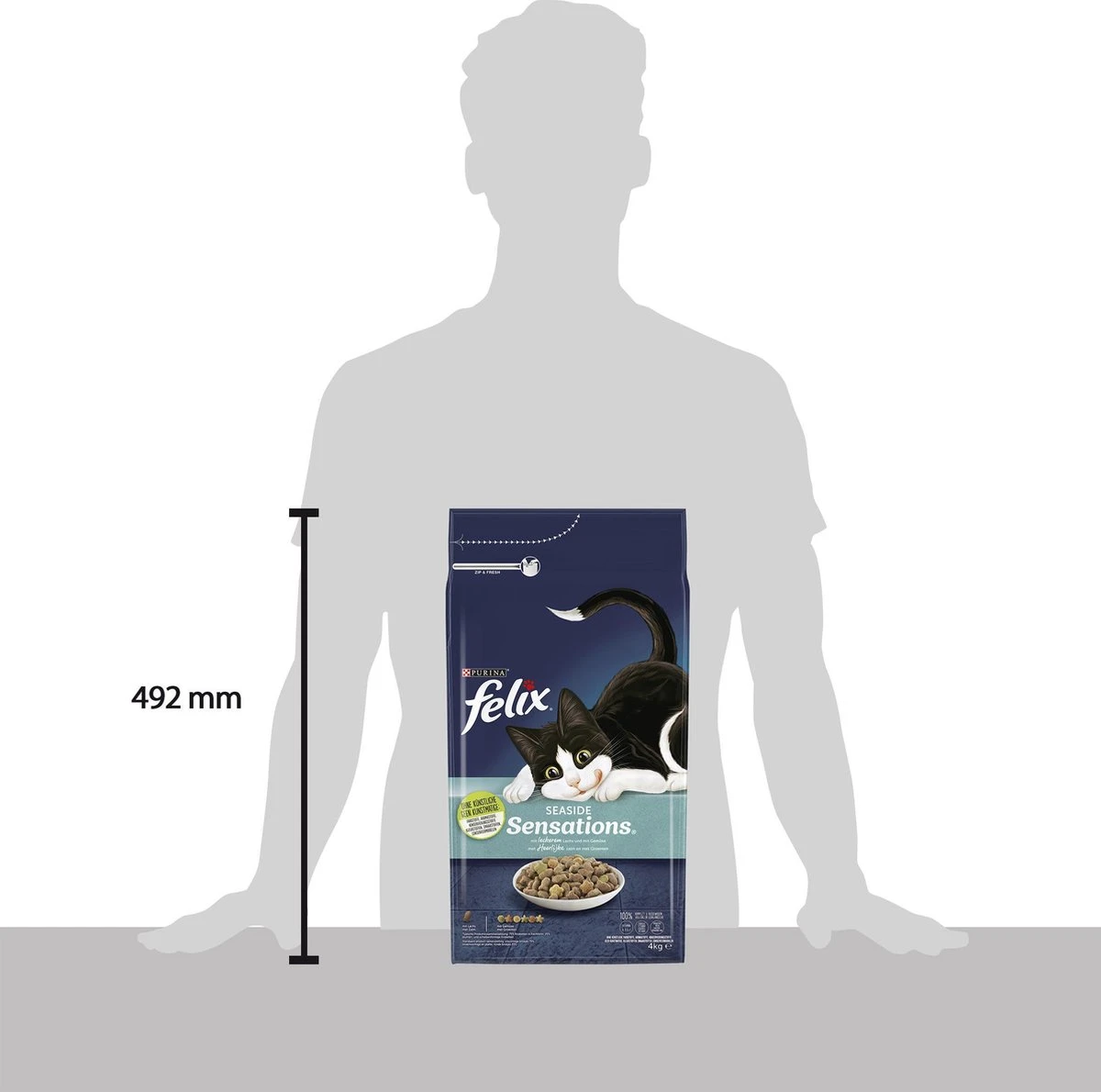 Felix Seaside Sensations - Katten Droogvoer - Zalm, Koolvis &groenten - 4kg 6 Felix Seaside Sensations - Katten Droogvoer - Zalm, Koolvis &groenten - 4kg - Afbeelding 4