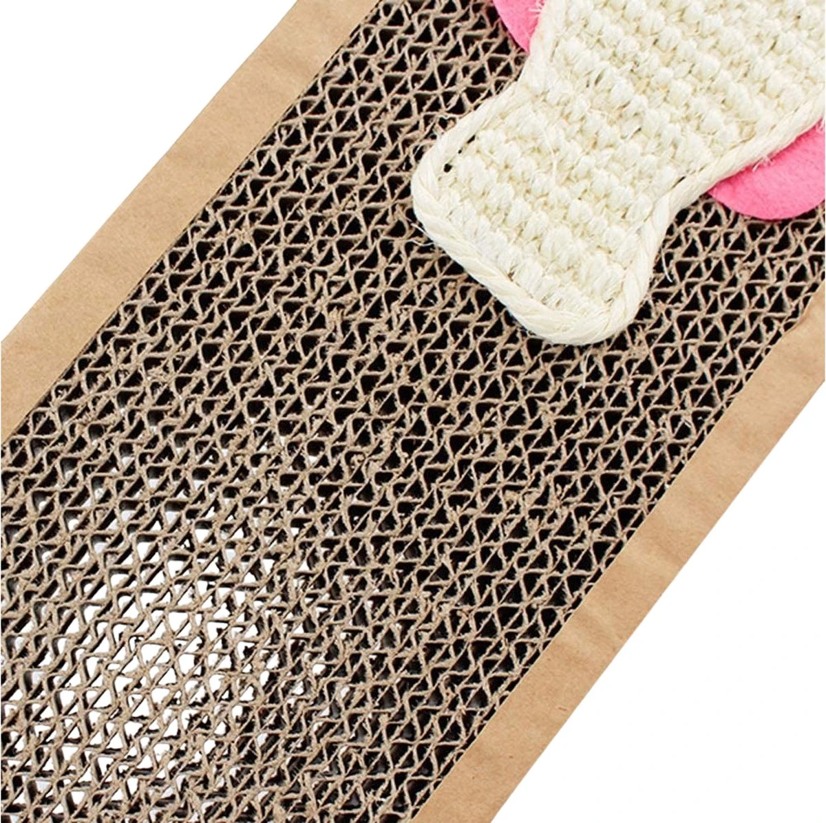 Krabmat Voor Katten - Krabplank- Incl. Kattenkruid - Karton - 38x12,5x1,8 Cm 5 Krabmat Voor Katten - Krabplank- Incl. Kattenkruid - Karton - 38x12,5x1,8 Cm - Afbeelding 3