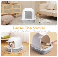 Nobleza ZSW - Kattenbak Met Kattenbakschep - 54x41x45 Cm - Grijs- L 15 Nobleza ZSW - Kattenbak Met Kattenbakschep - 54x41x45 Cm - Grijs- L -Katten Benodigdheden Winkel 1200x1196 4