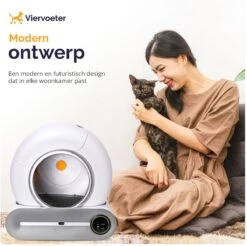 Viervoeter™ Kattenbak Zelfreinigend – Automatische Kattenbak – Zelfreinigende Kattenbak – Anti-geur – 53x58x55cm – Bedienen Via App – 65 Liter -Katten Benodigdheden Winkel 1200x1197 7
