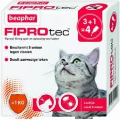 Beaphar Fiprotec Kat - Vlooienbestrijding - >1 Kg - 4 Pipetten 13 Beaphar Fiprotec Kat - Vlooienbestrijding - >1 Kg - 4 Pipetten -Katten Benodigdheden Winkel 1200x1198 5