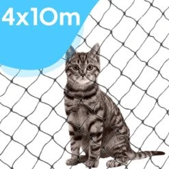 Kattennet Voor Balkon 4 X 10 M - Kattennet - Katten Gaas - Zwart 11 Kattennet Voor Balkon 4 X 10 M - Kattennet - Katten Gaas - Zwart -Katten Benodigdheden Winkel 1200x1200 1003