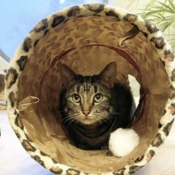 Moowi - Kattentunnel Luipaardprint - 125 Cm - Speeltunnel - Tijgerprint -Katten Benodigdheden Winkel 1200x1200 1150