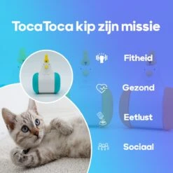 TocaToca Kip- Interactieve Zelf Bewegende Speeltje- Kattenspeeltjes- Intelligentie- Kattenspeelgoed- Kip Voor Katten- Laser- USB- Speelgoed- Geluid- Oranje -Katten Benodigdheden Winkel 1200x1200 1164