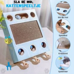 Sla De Mol Kattenspeeltje - Katten Speelgoed - Kattenspeelgoed - Kattenspeeltjes - Kattenspeeltjes Intelligentie - Kattenspeelgoed Intelligentie -Katten Benodigdheden Winkel 1200x1200 1216