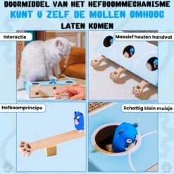 Sla De Mol Kattenspeeltje - Katten Speelgoed - Kattenspeelgoed - Kattenspeeltjes - Kattenspeeltjes Intelligentie - Kattenspeelgoed Intelligentie -Katten Benodigdheden Winkel 1200x1200 1217