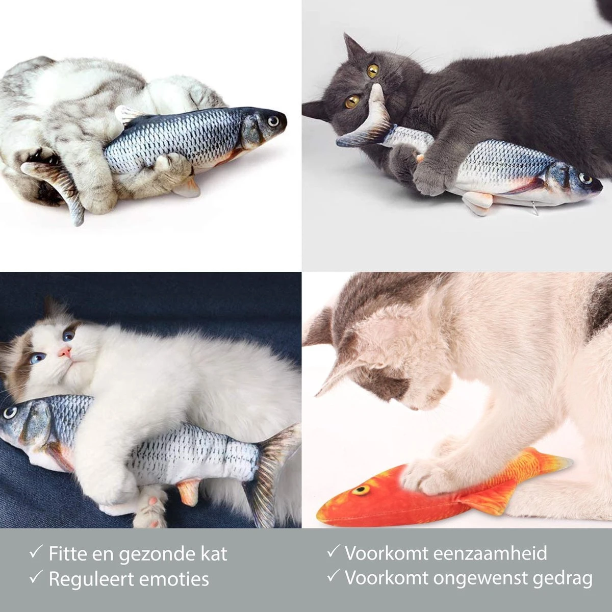Filo Elektrisch Kattenspeeltje Bewegende Vis 30CM Met Kattenkruid + Goudvis 20CM - Interactief Speelgoed Katten - Elektronisch Kattenspeelgoed - Dansende Elektrische Speelvis Kat - Kattenspeeltjes Intelligentie - Speelgoed Kittens - Speeltjes Kitten 8 Filo Elektrisch Kattenspeeltje Bewegende Vis 30CM Met Kattenkruid + Goudvis 20CM - Interactief Speelgoed Katten - Elektronisch Kattenspeelgoed - Dansende Elektrische Speelvis Kat - Kattenspeeltjes Intelligentie - Speelgoed Kittens - Speeltjes Kitten - Afbeelding 6