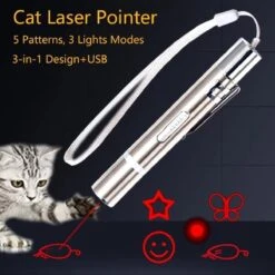 Laserpen - Oplaadbaar Met USB - Rode Laser - RVS Zilver - UV - Zaklamp - LED - Kat - Katten Speeltjes - Kattenspeelgoed - 7 Verschillende Standen 20 Laserpen - Oplaadbaar Met USB - Rode Laser - RVS Zilver - UV - Zaklamp - LED - Kat - Katten Speeltjes - Kattenspeelgoed - 7 Verschillende Standen -Katten Benodigdheden Winkel 1200x1200 1232