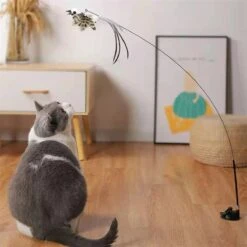 Kattenspeelgoed - Simulatie Vogel - Interactieve Grappige Kattenspeeltjes - Kattenhengel Met Zuignap + 4 Vogels + Een Kattenhengel GRATIS -Katten Benodigdheden Winkel 1200x1200 1253