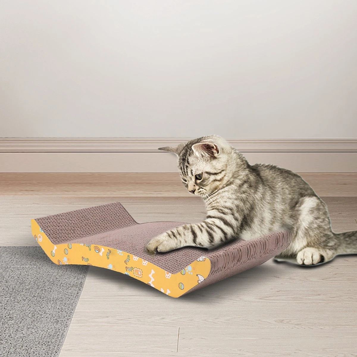 Nobleza 46ZKS - Krabplank Met Catnip - 2 Stuks - 44 X 22 X 12 Cm 8 Nobleza 46ZKS - Krabplank Met Catnip - 2 Stuks - 44 X 22 X 12 Cm - Afbeelding 6