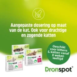 Dronspot Spot On Ontwormingsmiddel Voor Middelgrote Katten (2,5 Kg - 5 Kg) 2 Pipetten -Katten Benodigdheden Winkel 1200x1200 1331