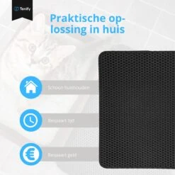 Tenify Kattenbakmat + Extra Kattenbak Schepje - 40 X 50 Cm - Waterdicht - Dubbele Laag - Honingraatstructuur - Uitloopmat - Mat 15 Tenify Kattenbakmat + Extra Kattenbak Schepje - 40 X 50 Cm - Waterdicht - Dubbele Laag - Honingraatstructuur - Uitloopmat - Mat -Katten Benodigdheden Winkel 1200x1200 1341