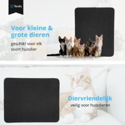 Tenify Kattenbakmat + Extra Kattenbak Schepje - 40 X 50 Cm - Waterdicht - Dubbele Laag - Honingraatstructuur - Uitloopmat - Mat 19 Tenify Kattenbakmat + Extra Kattenbak Schepje - 40 X 50 Cm - Waterdicht - Dubbele Laag - Honingraatstructuur - Uitloopmat - Mat -Katten Benodigdheden Winkel 1200x1200 1344