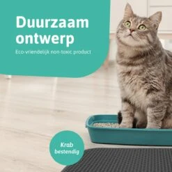 Kattenbakmat - 40 X 50 Cm - Grijs - Uitloopmat Kat - Kattenbakvulling - Opvang Ruimte - Grit Opvanger - Waterdicht - Eco-friendly -Katten Benodigdheden Winkel 1200x1200 1349