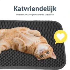 Kattenbakmat - 40 X 50 Cm - Grijs - Uitloopmat Kat - Kattenbakvulling - Opvang Ruimte - Grit Opvanger - Waterdicht - Eco-friendly -Katten Benodigdheden Winkel 1200x1200 1351