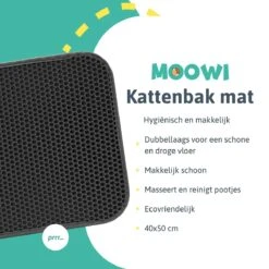 Kattenbakmat - 40 X 50 Cm - Grijs - Uitloopmat Kat - Kattenbakvulling - Opvang Ruimte - Grit Opvanger - Waterdicht - Eco-friendly -Katten Benodigdheden Winkel 1200x1200 1353