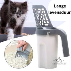 The Pets Supplier - Kattenbak Schep - Kattenbakschep Met Opvangbak - Kattenbak Grind - Kattenzakjes -Katten Benodigdheden Winkel 1200x1200 1378