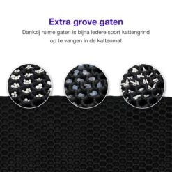 SIMU Lifestyle - Kattenbakmat - Grit Opvanger - Dubbele Laag - Waterdicht - Zwart - 50x40 Cm -Katten Benodigdheden Winkel 1200x1200 1381