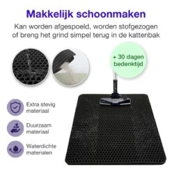 SIMU Lifestyle - Kattenbakmat - Grit Opvanger - Dubbele Laag - Waterdicht - Zwart - 50x40 Cm -Katten Benodigdheden Winkel 1200x1200 1382