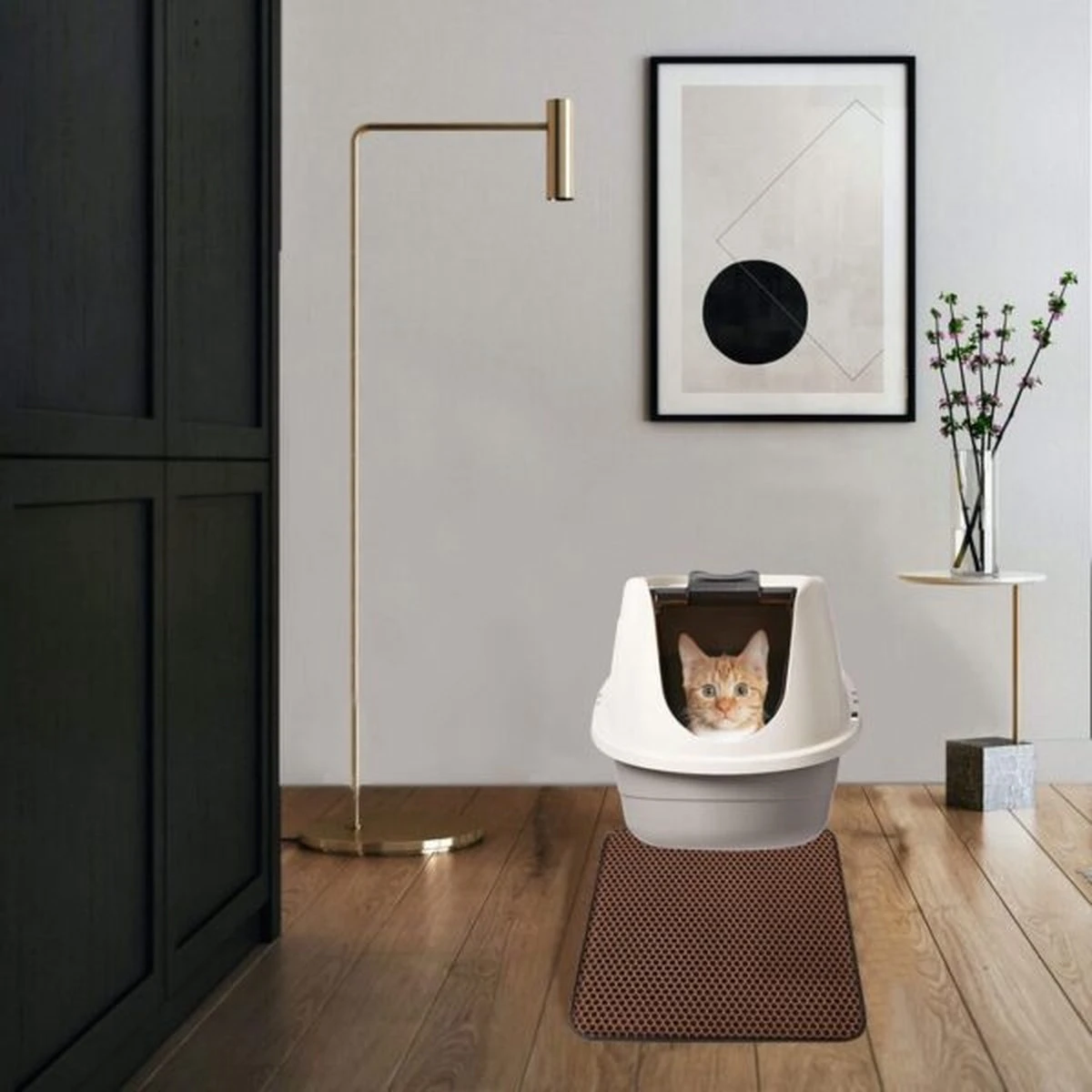 IGOODS - Kattenbakmat Met Filter - 45 X 60 - Waterdicht - Dubbele Laag - Bruin 10 IGOODS - Kattenbakmat Met Filter - 45 X 60 - Waterdicht - Dubbele Laag - Bruin - Afbeelding 8