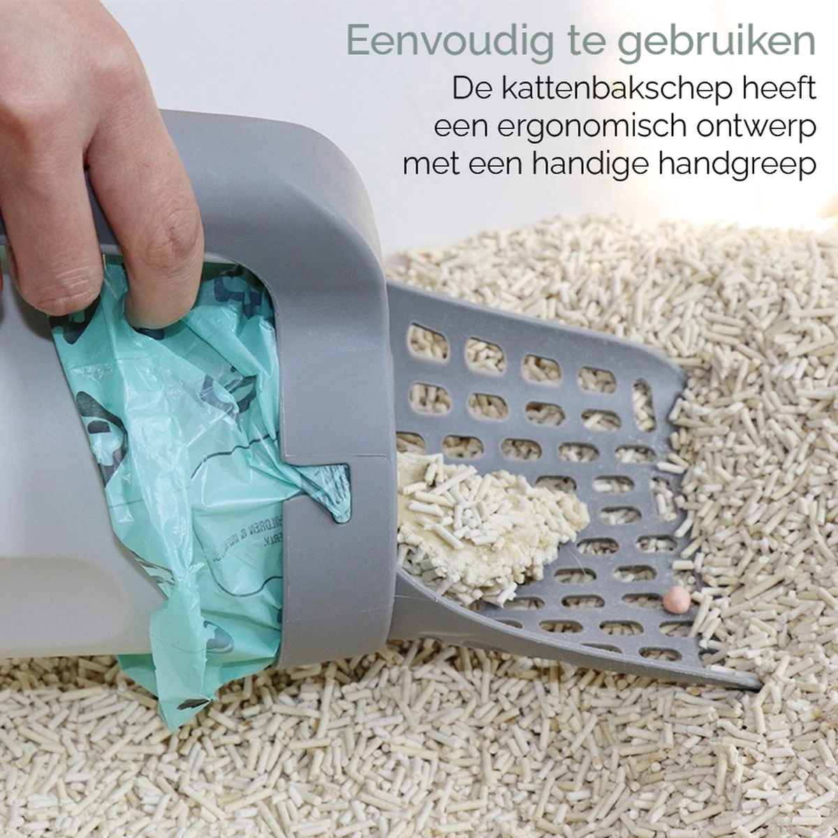 Fliksy Kattenbak Schep - Kattenbak Schepje Met Bakje - Kattenzakje - Katten - Haarverwijderaar - Kattenspeeltje 8 Fliksy Kattenbak Schep - Kattenbak Schepje Met Bakje - Kattenzakje - Katten - Haarverwijderaar - Kattenspeeltje - Afbeelding 6