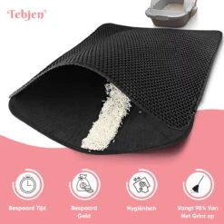 TEBJEN Kattenbakmat – Kattenbak Mat Grit Opvanger - Schoonloop Katten Mat – Dubbele Waterdichte Laag – Uitloopmat Kattenbak – Kattenbak Accessoires - Met Speelgoedmuisje En Schepje - 40x50cm 25 TEBJEN Kattenbakmat – Kattenbak Mat Grit Opvanger - Schoonloop Katten Mat – Dubbele Waterdichte Laag – Uitloopmat Kattenbak – Kattenbak Accessoires - Met Speelgoedmuisje En Schepje - 40x50cm -Katten Benodigdheden Winkel 1200x1200 1417