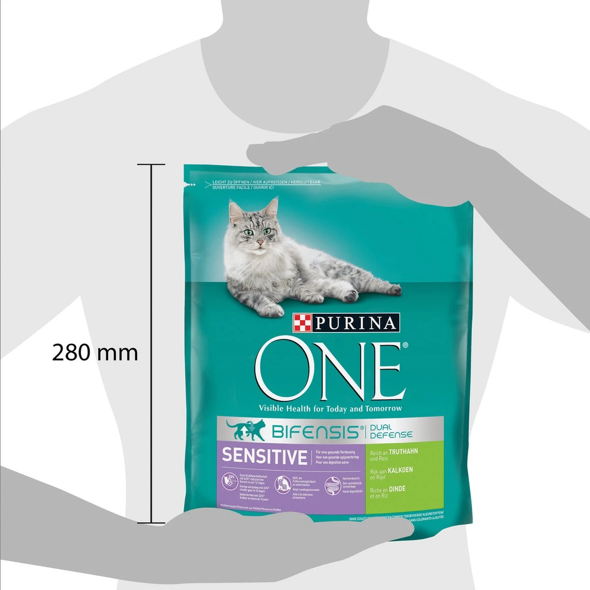 Purina One Sensitive - Kalkoen/Rijst - Kattenvoer - 800 G 7 Purina One Sensitive - Kalkoen/Rijst - Kattenvoer - 800 G - Afbeelding 5